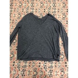 Light grey-blue V-neck top!